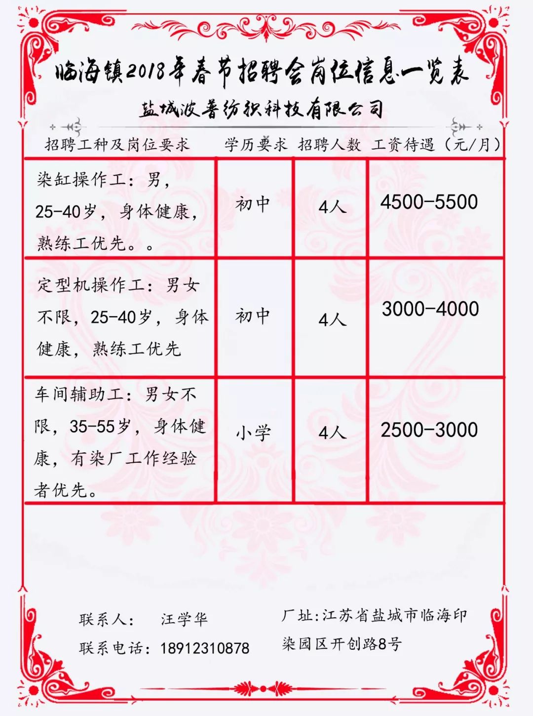 老街街道最新招聘信息汇总